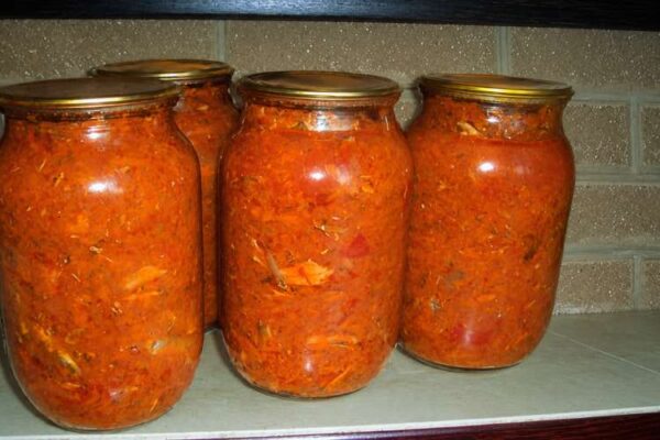 Килька с овощами на зиму